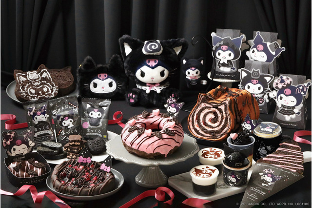 クロミの“おいしい魔法”で「ねこねこ食パン」や「パステル」の商品が“まっくろ”に!? コラボスイーツ満載 画像