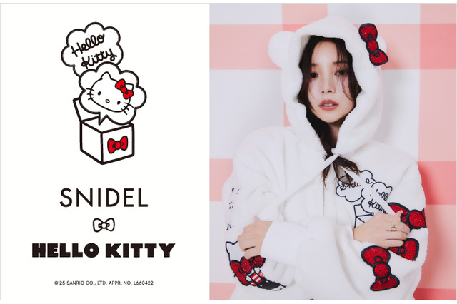 ハローキティ×SNIDEL（スナイデル）がコラボ♪ “リボン”をテーマにしたニットやパーカー、バッグが登場 画像