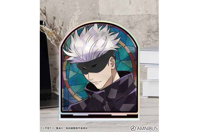 「呪術廻戦」虎杖悠仁、五条悟、狗巻棘たちを“アール・ヌーヴォー×ステンドグラス”で表現♪ 新グッズ6種が登場 画像