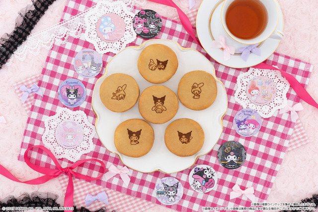 マイメロ＆クロミ…キュートすぎてどっち食べるか迷っちゃう♪ ランダムのホロシール付き“まんまる焼き”登場 画像