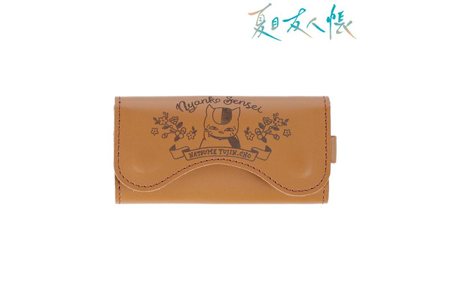 「夏目友人帳」ニャンコ先生、牛革仕様のレザーキーケース＆カードケースに…蝶を追いかける姿もデザイン 画像