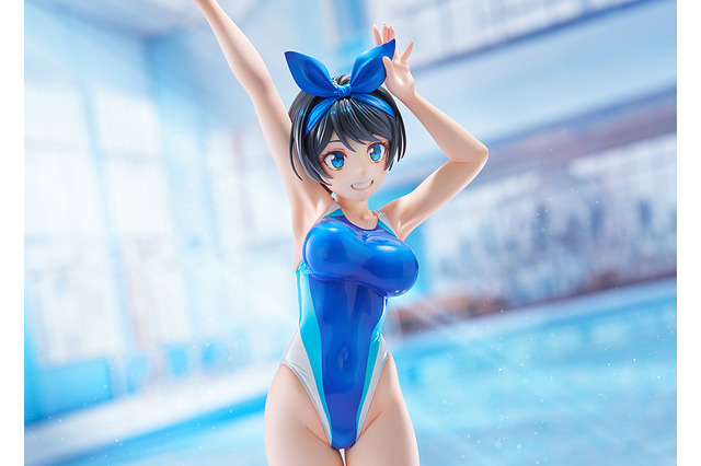 無邪気な笑顔としなやかなボディラインに釘付け♪「かのかり」更科瑠夏が競泳水着姿でフィギュア化！トレードマークのリボンも◎ 画像