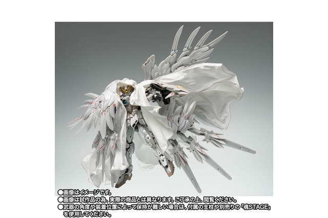 【大好評】「ウイングガンダムゼロ クロークドカスタム」が早くも2次抽選スタート！白とライトグレーを基調とした姿はまるで“天使” 画像