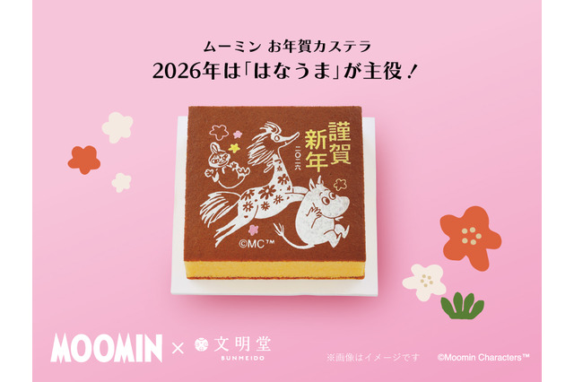 ムーミンたちとハッピークリスマス＆ニューイヤー♪ 3時のおやつにピッタリ「文明堂 カステラ」コラボ登場 画像