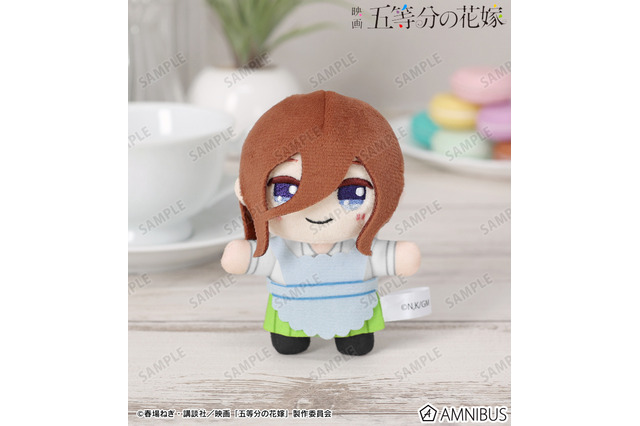 「五等分の花嫁」二乃、三玖、四葉たちが制服エプロン姿に♪“ちょこんと”キュートな立体マスコットで登場 画像