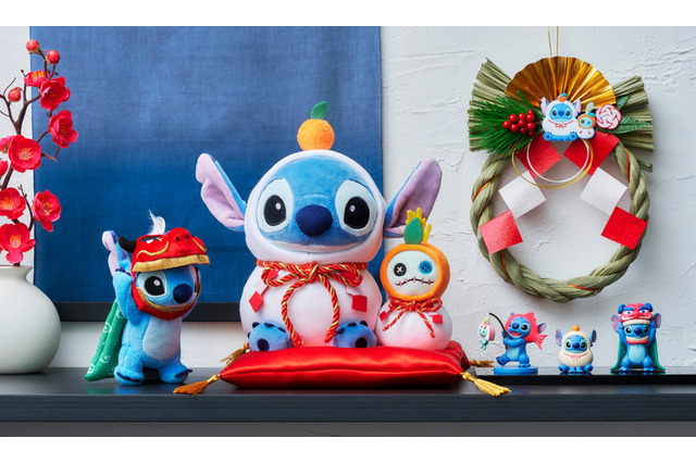 「ディズニー」プーさん＆スティッチが2026年の干支・うまに変身!? 鏡餅や門松、しめ飾りなどお正月アイテム登場 画像
