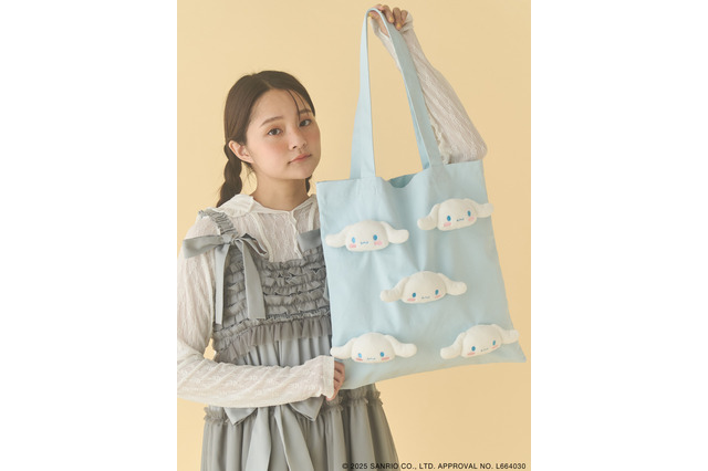 シナモロールやポムポムプリンの“もこもこ”ぬいが激カワ！サンリオキャラクターズ×merry jennyのコラボトート登場♪ 画像