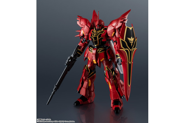 「見せてもらおうか。新しいガンダムの性能とやらを」「機動戦士ガンダムUC」よりシナンジュが新登場！赤を基調としたカラーリングに黒と金の装飾が映える 画像