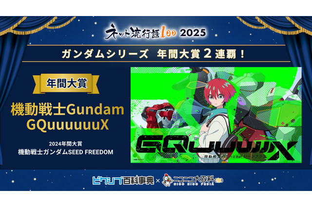 「ネット流行語100」年間大賞は「機動戦士 Gundam GQuuuuuuX」！「ガンダムシリーズ」関連単語が2連覇 画像