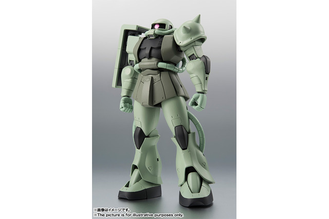 ザクのROBOT魂が再販！隊長機用頭部や脚部3連装ミサイルポッド、クラッカーなど量産型だからこそのプレイバリューが嬉しい！ 画像