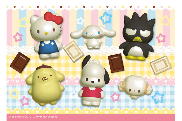 「サンリオ」キティやポムポムプリン、シナモンのチョコを作ろう♪「明治」バレンタインコラボでチョコ型プレゼントを実施 画像