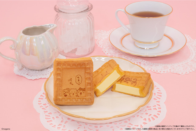 「ちいかわ」可愛すぎで食べるのがもったいない…！ 仲良しなちいかわたちのフレーム型ワッフルが登場♪ 画像