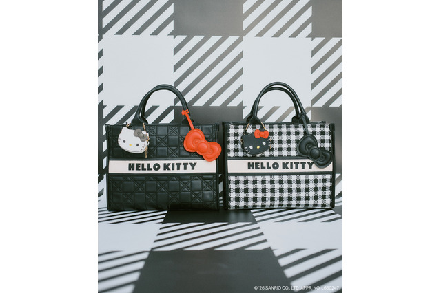 「サンリオ」キティが大人っぽおめかし☆ 大切なデートを応援するバッグやポーチ登場【VISコラボ】 画像