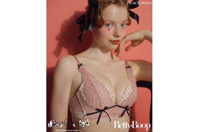 ベティーちゃん×「PEACH JOHN」で女子気分アガる～♪ フェミニンでキュートなランジェリー＆ルームウェア 画像