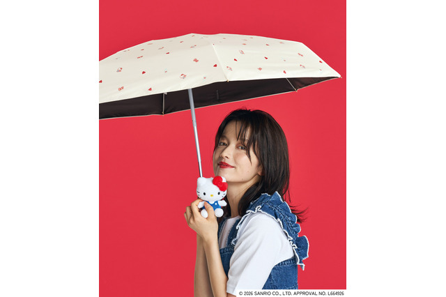 キュートすぎる日傘で気分もアゲ♪ 「サンリオ」キティ、シナモロールらの日傘・扇子が登場！暑い季節の準備に 画像