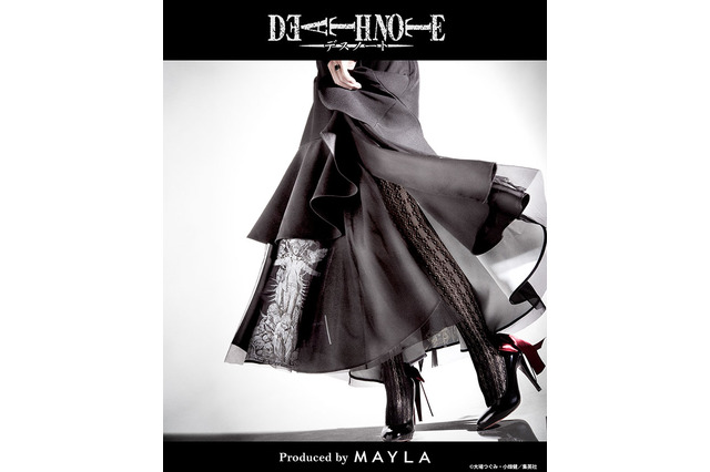 「DEATH NOTE」月やL、リュークがふわりと覗く…静謐な闇とエレガントな女性像を重ねて「MAYLA」ゴシックなスカート登場 画像