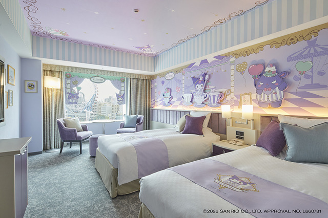 「サンリオ」マイメロ＆クロミの世界にどっぷり浸かれる♪ ファン必見のデザートプレート付きコラボルームが可愛すぎる 画像