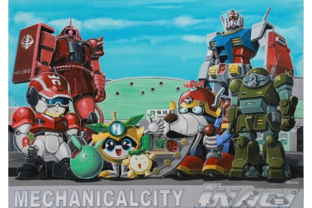 東京都稲城市にガンダムとザクのモニュメントを設置 大河原邦男、古谷徹、池田秀一が登壇 画像