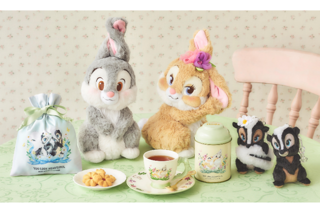 【ディズニーストア】春のときめきギュギュッと♪ 「バンビ」とんすけ＆ミス・バニーたちをデザインした新コレクションが登場！ 画像