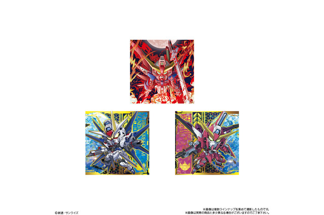 デスティニーガンダム、Ξガンダム、ガンダム・バルバトスの箔押しシール！「ガンダム」シリーズのデフォルメシールウエハース第5弾が発売 画像