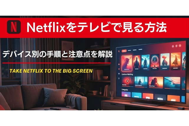 Netflixをテレビで見る方法は？デバイス別の手順と注意点を解説【2026年最新】 画像