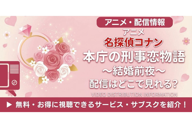 アニメ「名探偵コナン 本庁の刑事恋物語」の配信情報｜無料で見れるサブスクは？ 画像