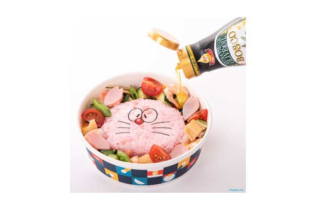 ドラえもん史上最大のイベントに特別メニューが登場♪ BOSCOオリーブオイルをかけて味わおう 画像