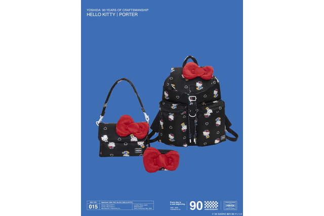 キティちゃんの赤いリボンをキュートにデザイン♪ 吉田カバンとのコラボアイテムが登場 画像