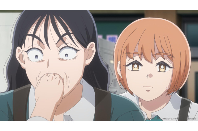 TVアニメ「霧尾ファンクラブ」クラスメイトの男子・霧尾が気になる藍美と波はある日教室で彼の学ランを発見して…！？第1話あらすじ&先行カット公開！ 画像