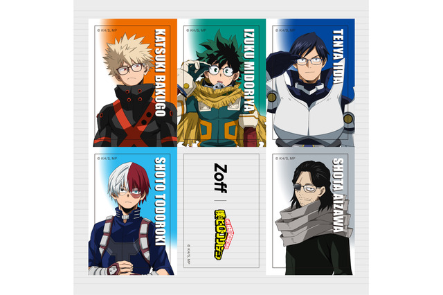 「ヒロアカ」デク、爆豪勝己、相澤消太らが眼鏡に！ Zoffコラボアイテムが登場 画像