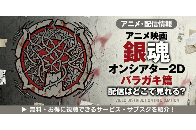 アニメ「銀魂オンシアター2D バラガキ篇」の配信はどこで見れる？お得に視聴できる動画配信サービスを紹介 画像