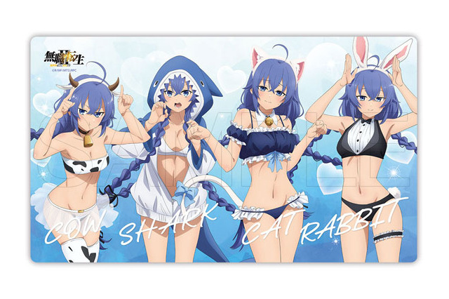 「無職転生」ロキシー師匠、アニマル水着で大胆姿を披露☆ ラビット、キャットなど4種でヘソ出しポーズ♪ 画像