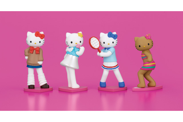 キティちゃんがスタイルアップ!? ルーズソックスギャルやエンジェルが“平成レトロ”感じる♪ ガチャフィギュア登場 画像