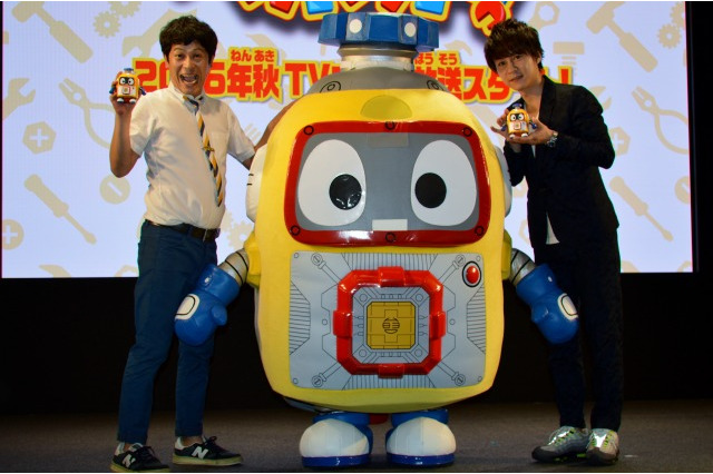 新作テレビアニメ「ヘボット！」2016年秋開始 お笑いコンビの流れ星とギャグ対決 画像