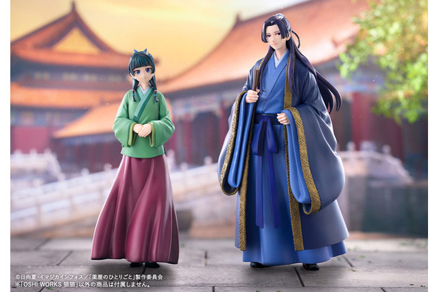 微笑む猫猫＆壬氏♪ 「薬屋のひとりごと」OSHI WORKSよりフィギュア化！ マグネット台座で並べて飾れるコレクションアイテム登場 画像