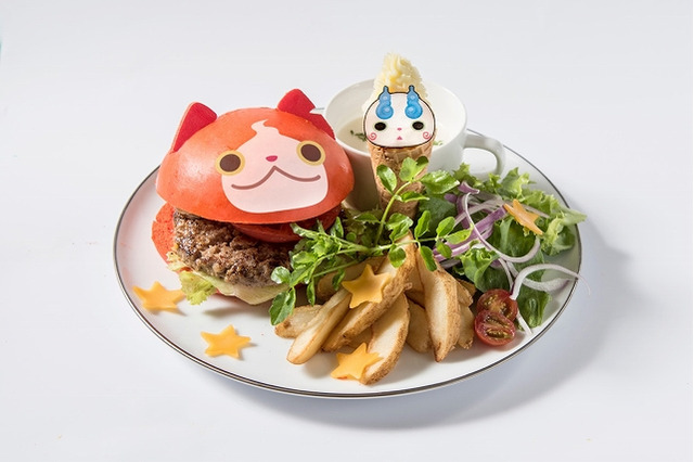 「妖怪ウォッチ ぷにぷに カフェ」東京・福岡でオープン ジバニャンが食べ物に 画像