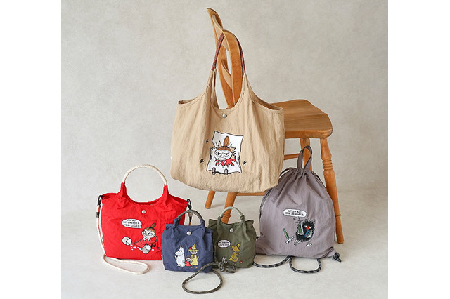 ムーミン、リトルミイ、スナフキンの刺繍がキュート♪ 実用性も抜群の保冷・保温機能付きトートバッグが新登場 画像