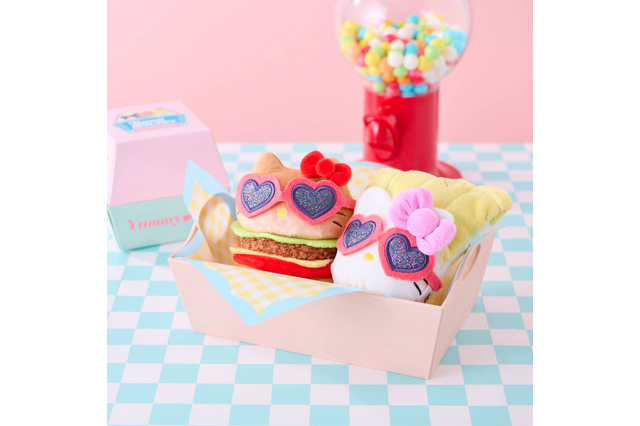 ハローキティ、ポムポムプリンたちがハンバーガーやポテトに☆ 新ぬいシリーズ「Kawaii YumYum MART」誕生！ 画像