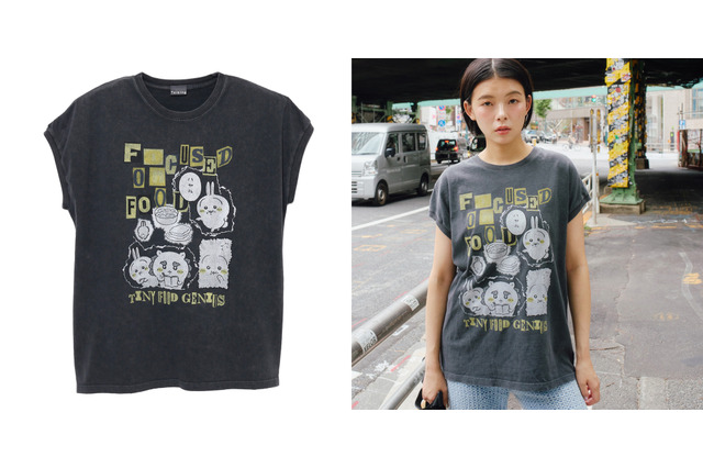 「ちいかわ」うさぎの“ハヤル”Tシャツ爆誕！ mofusand＆コウペンちゃんも集結♪ 全14コンテンツのヴィンテージ風Tシャツ登場 画像