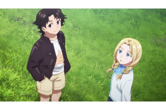 夏アニメ「令和のダラさん」禁足地に踏み入った日向と薫は、異形の存在“屋跨斑”に遭遇するが…？第1話先行カット 画像