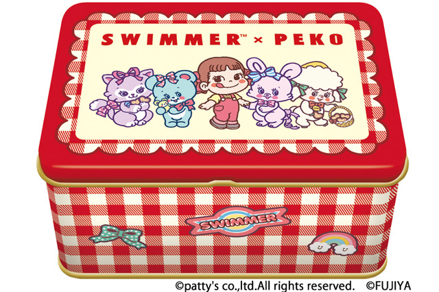 「不二家」ペコちゃん×「SWIMMER」がコラボ！ 可愛すぎる平成レトロ風スイーツ＆雑貨が登場 画像