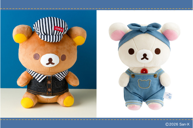 リラックマ＆すみっコぐらし×EDWINコラボも♪ デニムな雑貨、刺繍・ワッペン風アートアイテムなど続々！オンライン販売開始 画像