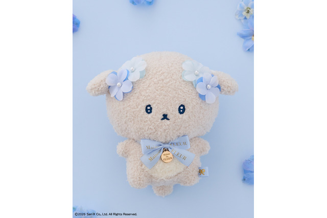 「いしよわちゃん」がMaison de FLEURと初コラボ♪ブルーのお花をまとったキュートなアイテムが登場！ 画像