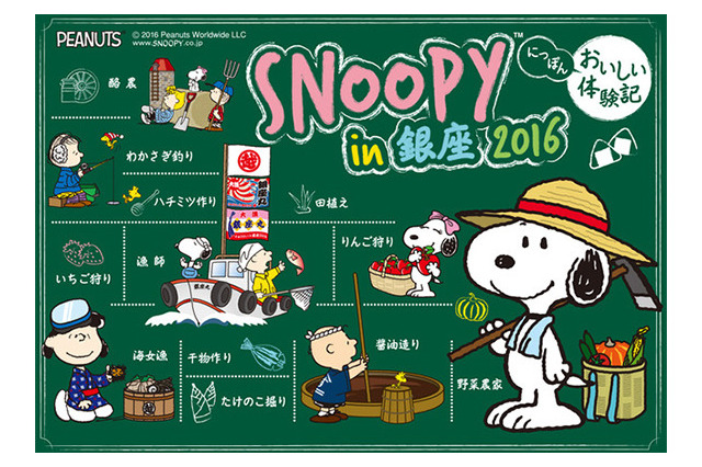スヌーピーとゆかいな仲間たちが田植えや醤油造りを体験　銀座三越で日本の“おいしい”をお届け 画像