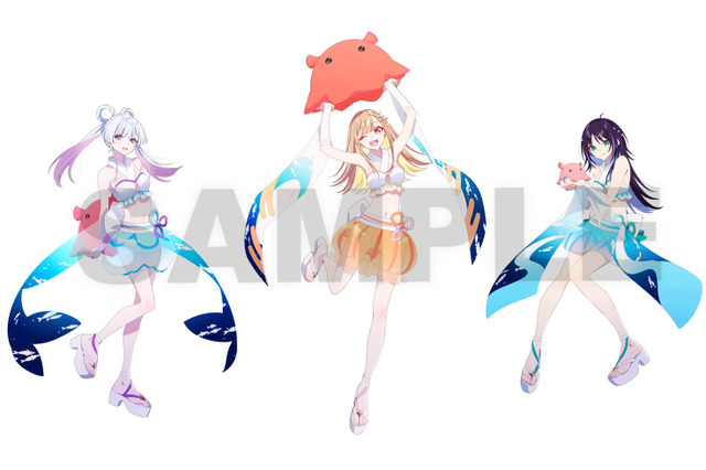かぐや、彩葉、やちよと水族館を巡ろう♪ 「超かぐや姫！」×サンシャイン水族館コラボ開催！ 仮想空間〈ツクヨミ〉が夜間限定出現【7月24日～】 画像