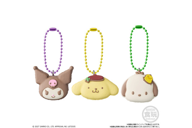 「サンリオ」キティ、ポムポムプリン、マイメロが“トゥンカロン”に♪ ふわもぎゅ食感が楽しいグミ付きチャームが新登場 画像