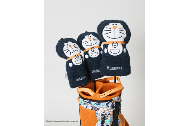 「ドラえもん」とゴルフへGO♪ ヘッドカバー、総柄ポロシャツ、保冷バッグなど登場☆お出かけにも便利【Jack Bunny!!スペシャルコレクション】 画像