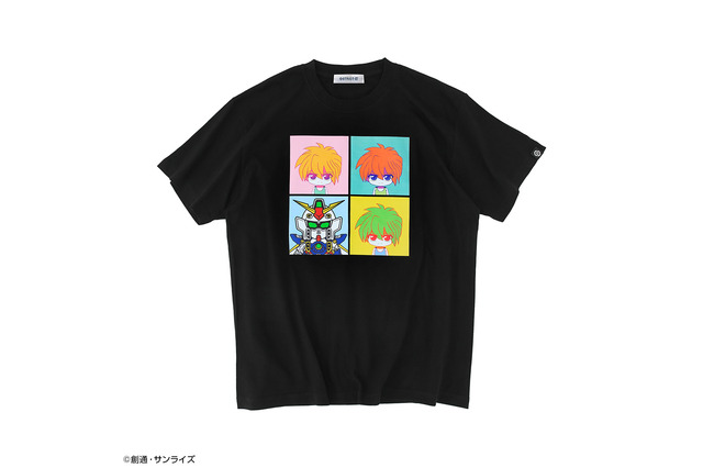 くまのぬいぐるみもデザイン♪ 「新機動戦記ガンダムW」デフォルメされたキャラが可愛い…！ Tシャツ＆ミニバッグ＆アクリルキーホルダーが登場 画像