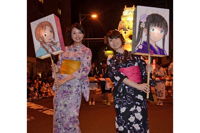 「ふらいんぐうぃっち」ねぷたまつりとのコラボに篠田みなみ、三上枝織が浴衣姿で参加 画像