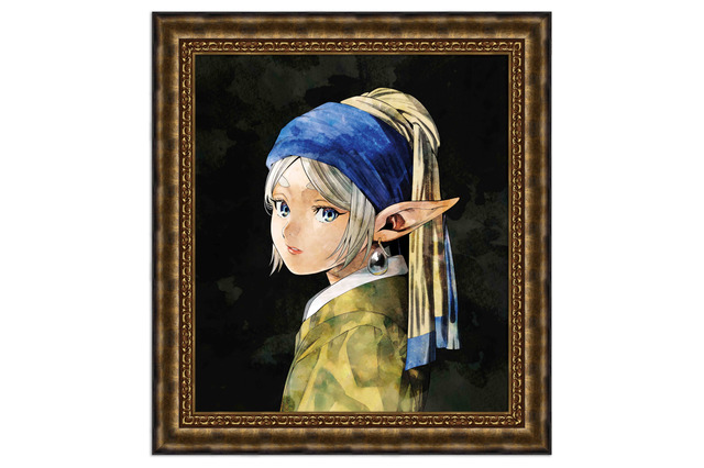 フリーレンがフェルメールの「真珠の耳飾りの少女」に！100アイテム以上の原画アート商品が集結する「小学館原画アート祭」開催【9月20日より】 画像